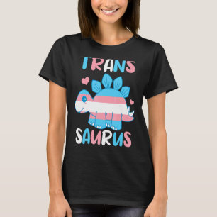 Transsaurus Cute Trans Flag Dinosaur  Lgbtq 1 T-Shirt