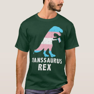 Transsaurus rex dinosaur in transgender for trans T-Shirt