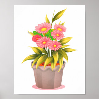 Transvaal daisy Flower Euclidean Illustration Poster