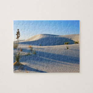 Transverse Dunes, Yucca, Early Morning Light Jigsaw Puzzle