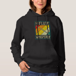 Transverse Flute Intrument The Flute Whisperer Ret Hoodie