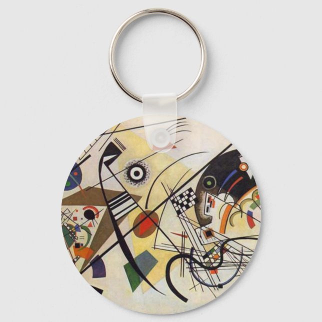 Transverse Line Key Ring (Front)