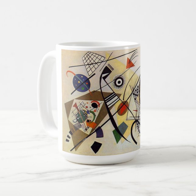 Transverse Lines Coffee Mug (Front Left)