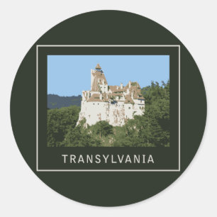 Transylvania Bran Castle Classic Round Sticker