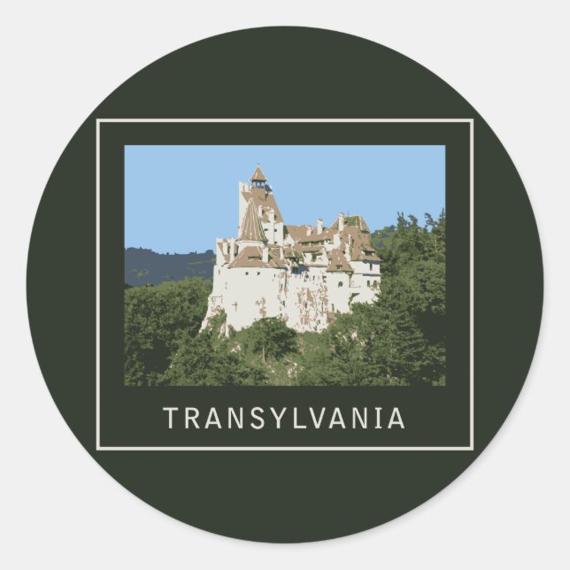 Transylvania Bran Castle Classic Round Sticker (Front)