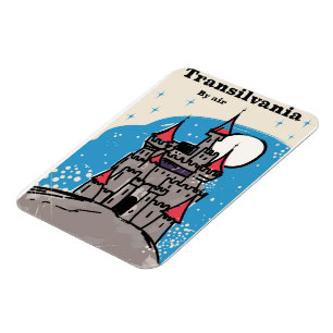 Transylvania Castle vintage travel poster Magnet