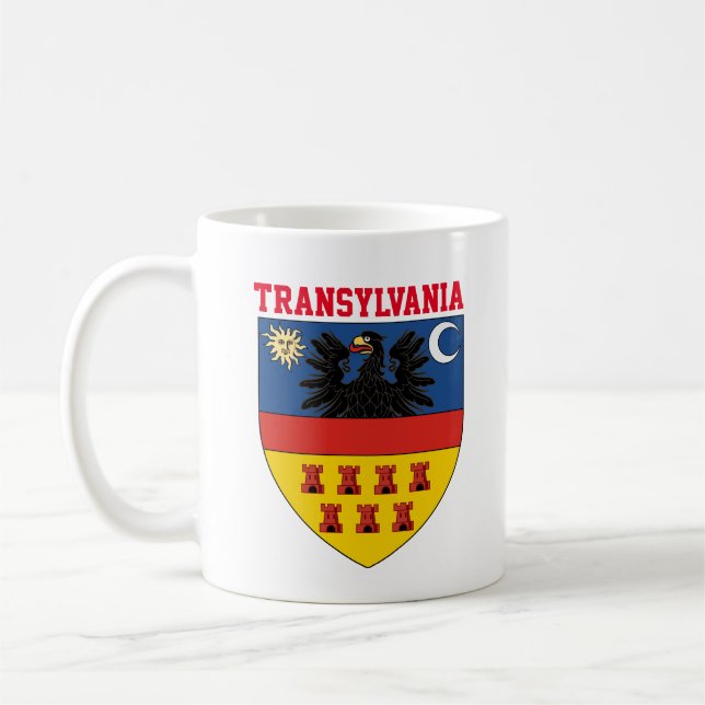 Transylvania coat of arms coffee mug (Left)