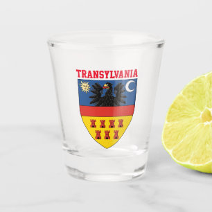 Transylvania coat of arms shot glass