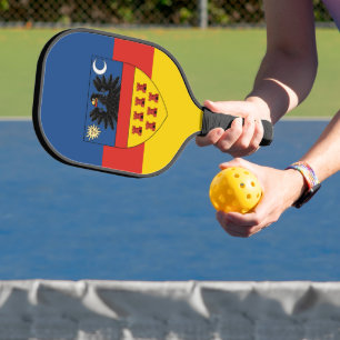 Transylvania flag pickleball paddle