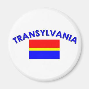 Transylvania Flag (w/inscription) Magnet