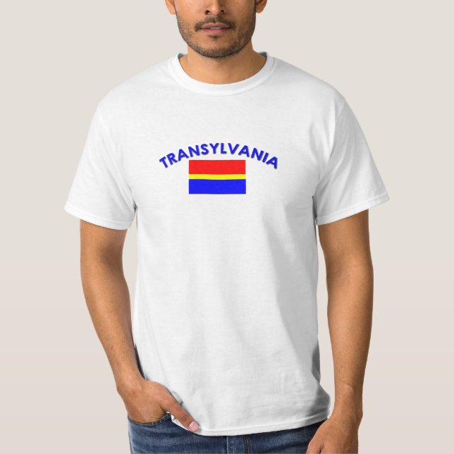 Transylvania Flag (w/inscription) T-Shirt (Front)