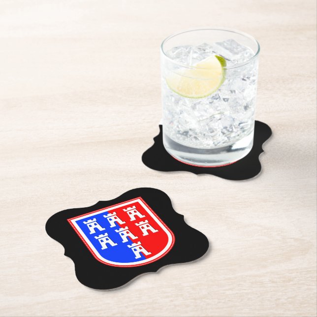 Transylvania inspired paper coaster (Insitu)