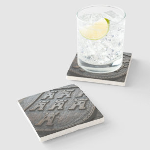 Transylvania inspired stone coaster