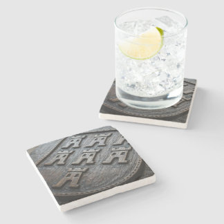 Transylvania inspired stone coaster
