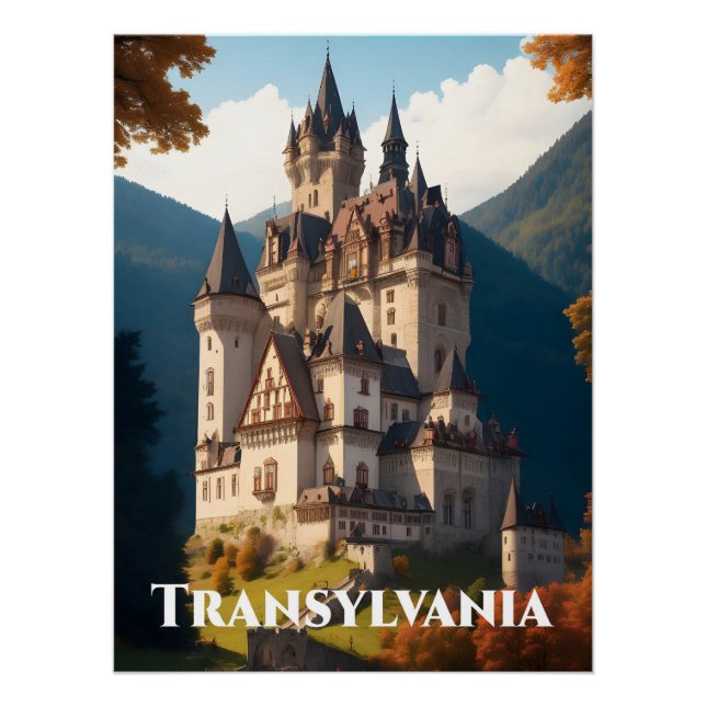 Transylvania Romania Travel Poster (Front)