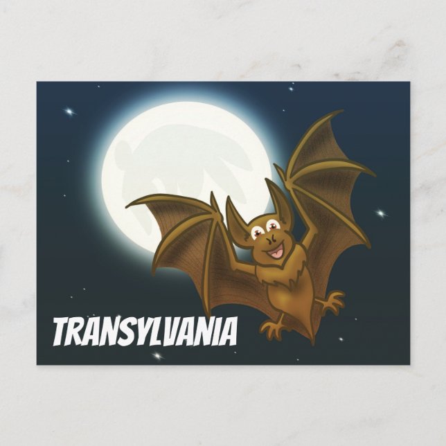 TransylvaniaFlying Bat Postcard (Front)