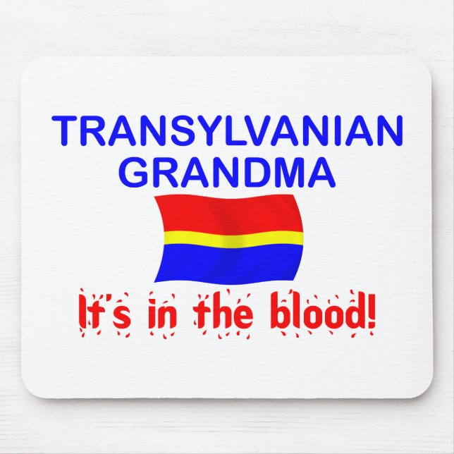 Transylvanian Grandma - Blood Mouse Mat (Front)