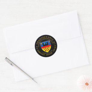 Transylvanian Saxons Crest Classic Round Sticker