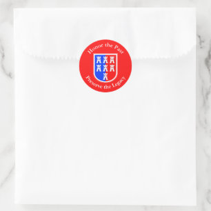 Transylvanian Saxons Crest Classic Round Sticker