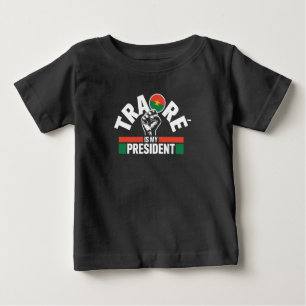 Traore Ibrahim Traoré is my President - Captain  Baby T-Shirt