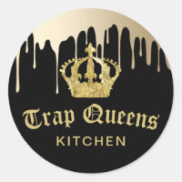 Trap Queens Kitchen Modern Black & Gold Restaurant