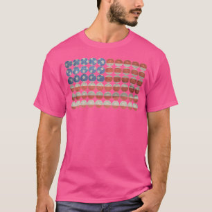 Trap Shooting American Flag Shotgun Shells Hunting T-Shirt