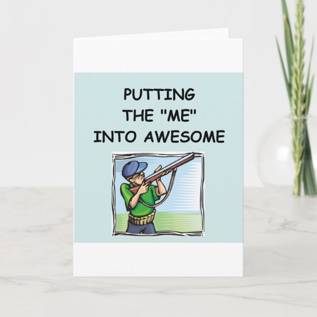 trap shooting card (Front)