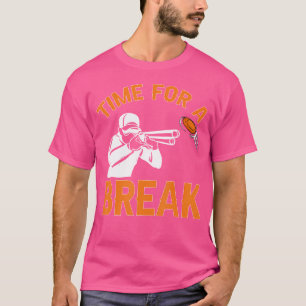 Trap Shooting Clay Pigeon Shooting Time For A Brea T-Shirt