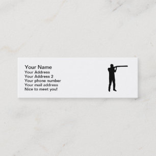 Trap shooting mini business card