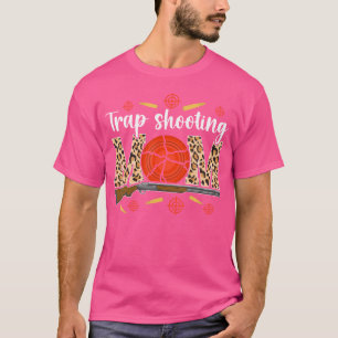 Trap Shooting Mum Leopard Trap Shooting Mama T-Shirt