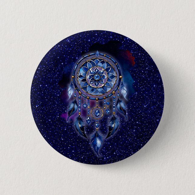 Trapasueños in a Starry Night 6 Cm Round Badge (Front)