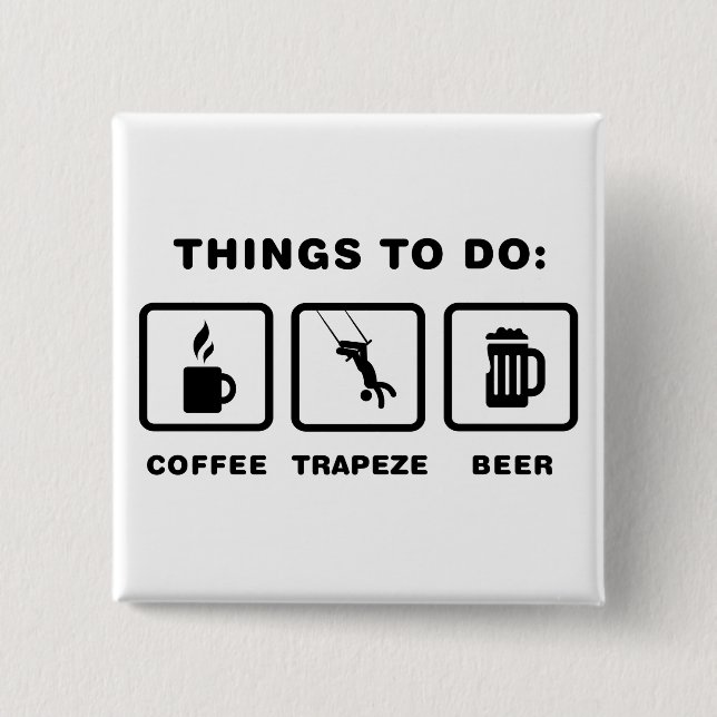 Trapeze 15 Cm Square Badge (Front)