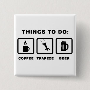 Trapeze 15 Cm Square Badge