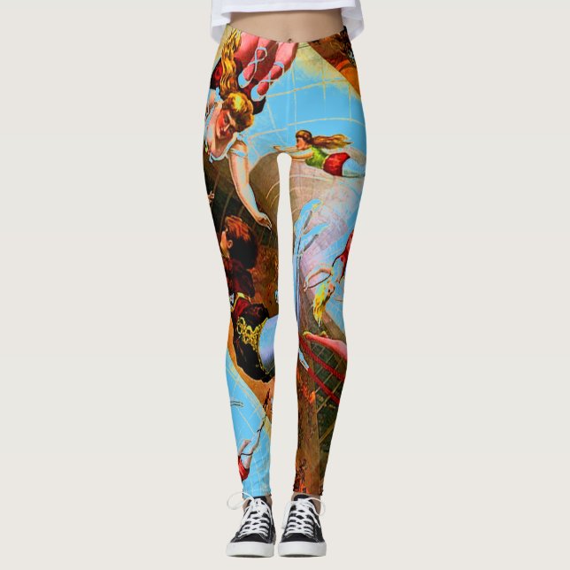 Trapeze Acrobats Gymnast Yoga Pants Running (Front)