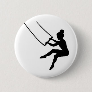 trapeze artist 6 cm round badge