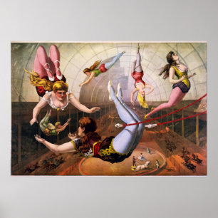 Trapeze Artist Circus Poster