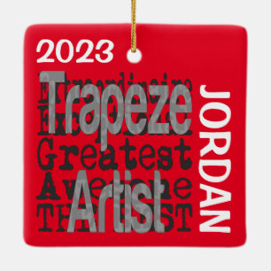 Trapeze Artist Extraordinaire CUSTOM Ceramic Ornament