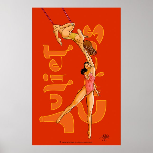 Trapeze Artists Acrobats Juliet Circus Poster (Front)