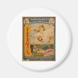 Trapeze artists Barnum & Bailey 1896 Magnet