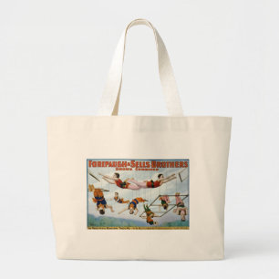 Trapeze Artists / Forepaugh & Selle Brothers Large Tote Bag