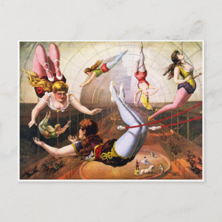 Trapeze Artists Postcard