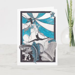 Trapeze Birthday Card