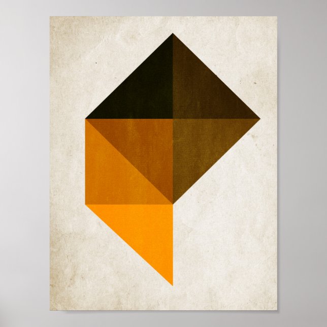 Trapezoid No. 9 - Kubistika by Boris Draschoff Poster (Front)