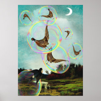 Trapped in bubbles poster