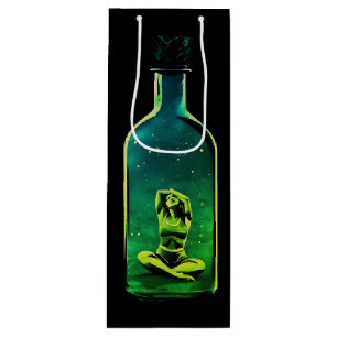 Trapped In Though in Verdant & Violet Shades Wine Gift Bag