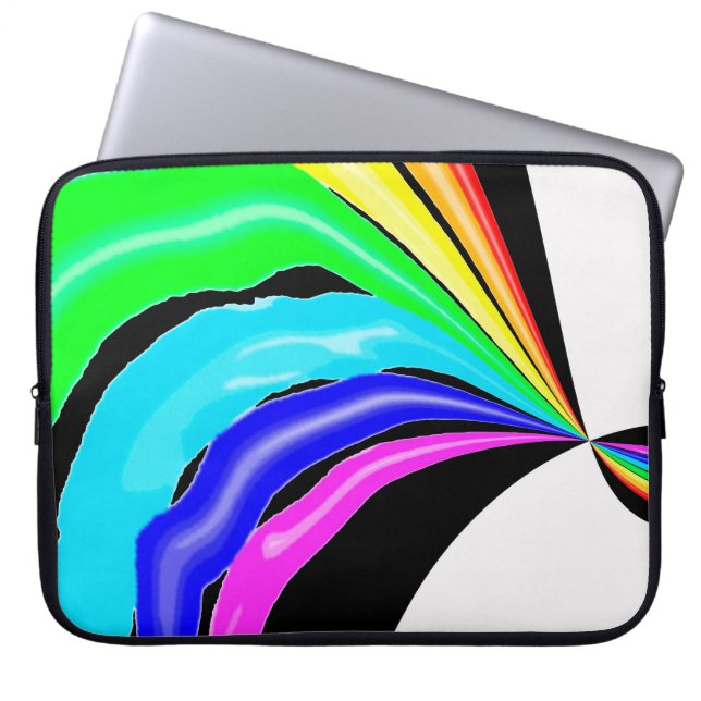 Trapped rainbow laptop sleeve (Front)