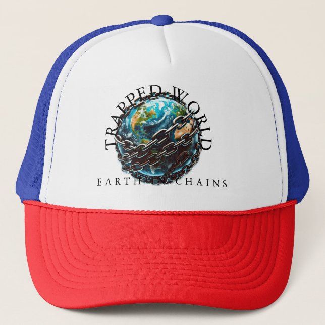 Trapped World Trucker Hat (Front)
