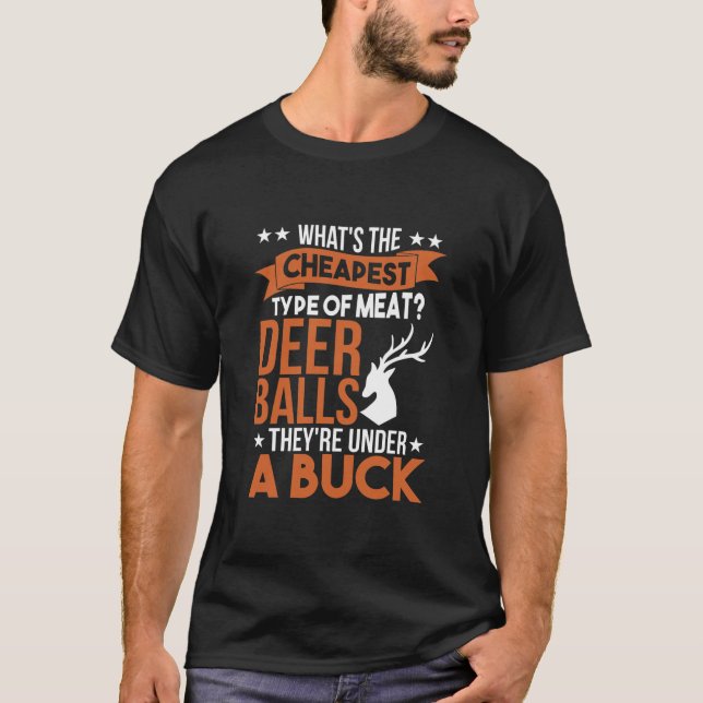 Trapper Hunting Shed Antler Shooting Hunter Deer T-Shirt (Front)