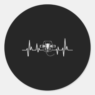 Trapping Heartbeat Trap Hunting Trapper  Classic Round Sticker