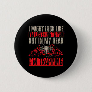 Trapping Trap Hunting Trapper 1 6 Cm Round Badge